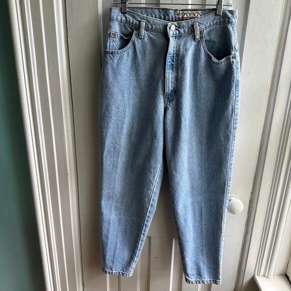 Vintage 90s Sasson Mom High Rise Jeans Light Wash - Picture 2 of 9